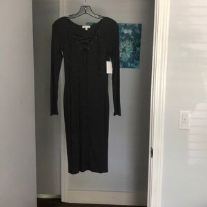 Soft & Stylish Lightweight Long-Sleeve Grey Dress